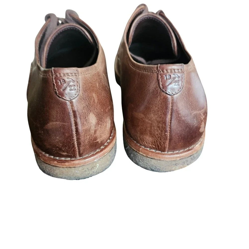 Allen Edmonds Southside Mens Brown Leather Crepe Sole Derby Shoes Handcrafted